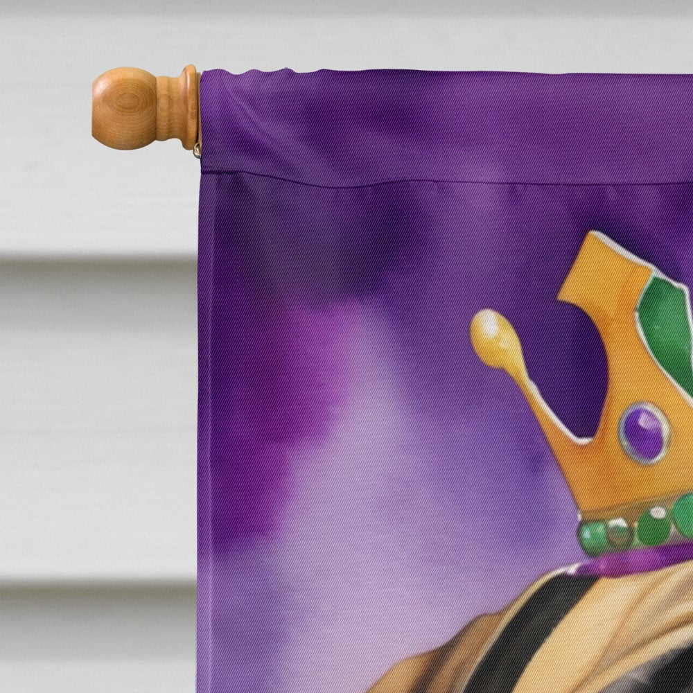 Bullmastiff King of Mardi Gras House Flag 28 in x 40 in