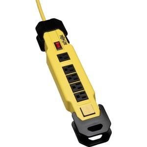 120v Carded - Tripp Lite Safety Power Strip 120V 5-15R 6 Outlet Metal 9' Cord OSHA TLM609NS