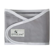 Anna & Eve - Baby Swaddle Strap, Adjustable Arms Only Wrap for Safe Sleeping - Small Size Fits Chest 13.5 to 17, Grey