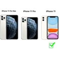 thumbnail image 2 of Funda para iPhone 11, funda transparente para tarjeta para iPhone 11 de 6,1 pulgadas, funda protectora delgada y suave de TPU que absorbe los golpes con tarjetero, 2 of 7