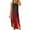 #7-Red, variant on Pntutb Women's Maxi Dresses Summer Cross Rounk Neck Sleeveless Beach Long Dress