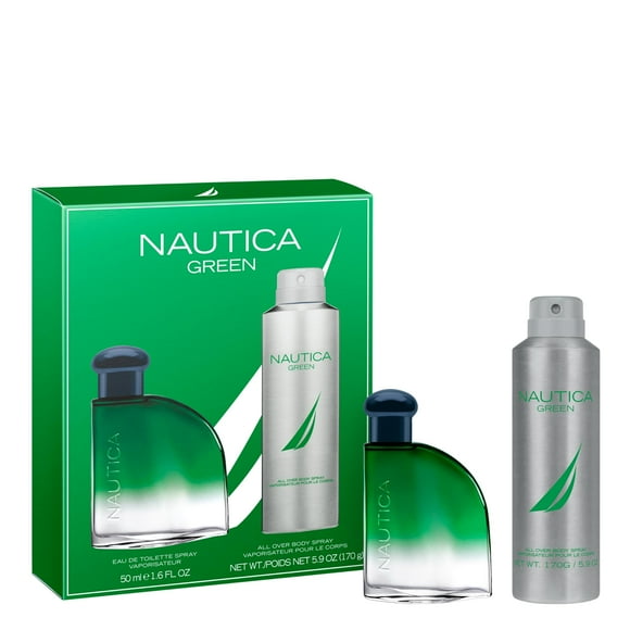 Set de Regalo Perfume Nautica Color Green EDT 50 mL + Desodorante 180 mL
