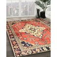 thumbnail image 2 of Ahgly Company Indoor Square Traditional Brown Red Medallion Area Rugs, 8' Square, 2 of 6