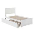 thumbnail image 3 of Madison Lit Plateforme Simple TG avec Pied de Lit Assorti et Tiroir-Lit Simple TG, Blanc, 3 of 13