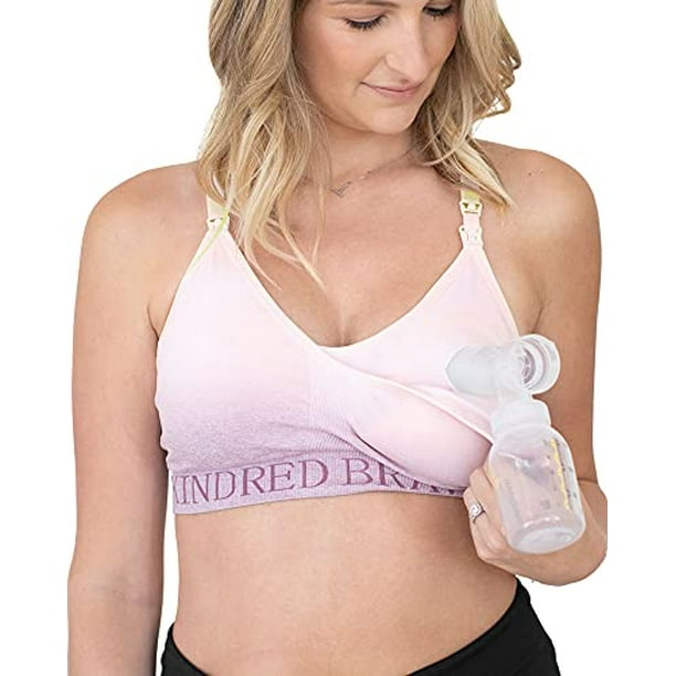 Sublime Hands Free Sports Pumping Bra Patented All-in-One Pumping Nursing  Sports Bra Ombre Purple, Large 