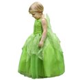 thumbnail image 2 of KAWELL Princess Tiana Dress Party Costume for Little Girls Fancy Christmas/Halloween Child Role Play Green Fairy Skirt with Luxury Accessories Outfits,2/3t, 2 of 5