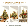 thumbnail image 5 of DIY Beaded Christmas Tree Kit, Crystal Bead Holiday Craft Set for Adults, Christmas Ornament Charms, Metal Frame Tabletop Decor, Holiday Gift, 5 of 8