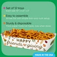 thumbnail image 3 of Big Dot of Happiness Fall Friends Thanksgiving Paper Food Trays, Disposable Food Boats Double-Sided Meal Holders - 12 Ct, 3 of 5