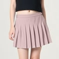 thumbnail image 2 of UAYOTSE Little Girl Pleated Tennis Skirt with Short Kid Athletic Uniform Skorts Sport Skirts(10-11 Years,D50-Pink), 2 of 4