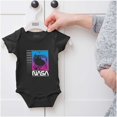 thumbnail image 5 of Vaporwave NASA Worm Logo Astronaut Romper Boys or Girls Infant Baby Brisco Brands 12M, 5 of 6