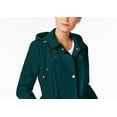 thumbnail image 2 of Charter Club Women's Water-Resistant Hooded Anorak Jacket  Dark Green Size Extra Small, 2 of 3