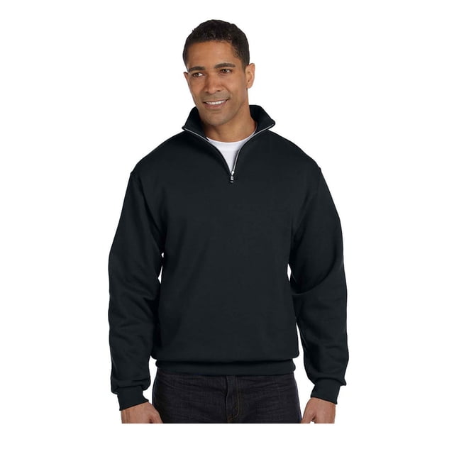 Jerzees Men's Quarter-Zip Cadet Collar Pullover Sweatshirt, Style 995M