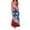 Blue, variant on YuXingFu Tea Party Dresses for Woman Maxi V-Neck Plus Size Womens Dress Sleeveless Relaxed Long Casual Summer Multicolor S