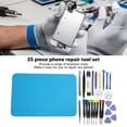 thumbnail image 2 of Kit d'Outils de Réparation Électronique, Ensemble de Tournevis Portable Kit d'Outils de Réparation de Téléphone Outils Professionnels Coussin en Silicone Isolant pour Cellulaire, 2 of 7