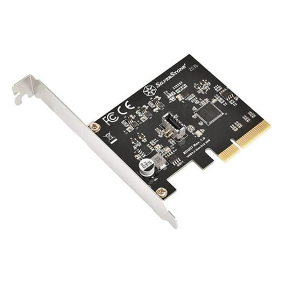 SilverStone Technology ECU07 SuperSpeed USB 20Gbps / Internal USB-C Key-A 3.2 Gen 2x2 PCIe Expansion Card