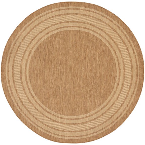 Nourison Horizon Indoor/Outdoor 5' x Round Natural Modern Rug