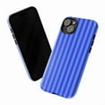 thumbnail image 3 of Blue Striped Phone Case, Minimalist Vertical Stripe Pattern iPhone Cover, Simple Modern Protective Case for iPhone 17 16 15 14 13 12 11 Pro Plus Max Mini, 3 of 6