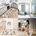 thumbnail image 5 of Black and Gold Marble Kitchen Mat Geometric Kitchen Rugs Set of 2 Cushioned Comfort Floor Waterproof Non-Slip Modern Polygons Runner Decor for Office Sink Laundry,17.3" x28" + 17.3" x 47", 5 of 6
