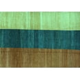 thumbnail image 1 of Ahgly Company Machine Washable Indoor Rectangle Abstract Turquoise Blue Contemporary Area Rugs, 8' x 12', 1 of 4