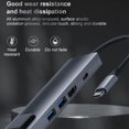 thumbnail image 4 of USB Type C Hub Adapter/Usb C Adapter/USB Adapter/USB Type C Adapter/USB C Charging Hub/USB C Hub Ethernet/Multi-Function USB C Hub Adapter PD Fast Charging For Macbook, 4 of 8