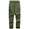 thumbnail image 3 of Snorda Men's Casual Wearproof Springy Pants Stretch Cargo Multi-pocket Sweatpants, 3 of 3