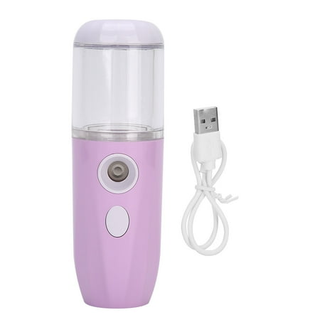 

USB Charging Face Moisturizing Spray Portable Hydrating Nanometer Mist Sprayer 26mlLight Purple