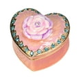 thumbnail image 3 of yotijay Heart Shape Jewelry Box Collectible Creative Trinket Box for Rings Necklaces Pink, 3 of 9