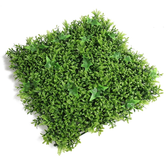 Zootealy High-Density Yellow Boxwood Artificial Grass Turf Square Mat for Indoor Outdoor Garden Patio - 50x50cm (Density 324)