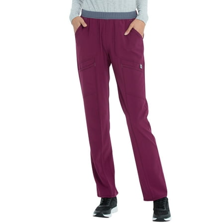 

Scrubstar Women s Active Stretch Contrast Mesh Pull-On Waistband Scrub Pant WD041