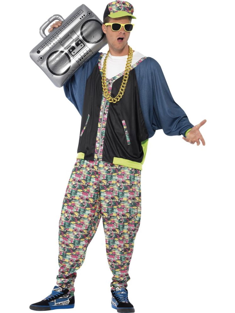 Glow Underholdning rig Men's 80's Hip Hop Costume - Walmart.com
