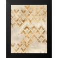 thumbnail image 2 of Vess, June Erica 12x14 Black Modern Framed Museum Art Print Titled - Deco Pattern in Cream II, 2 of 5