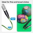thumbnail image 4 of ARTISTRO 12 Metallic Paint Pens for Glass Marking, Rock Painting, Ceramic, Wood, Fabric, Scrapbooking, DIY Craft Making, Coloring - Acrylic Paint Markers Bullet Tip 2.5mm, 4 of 5