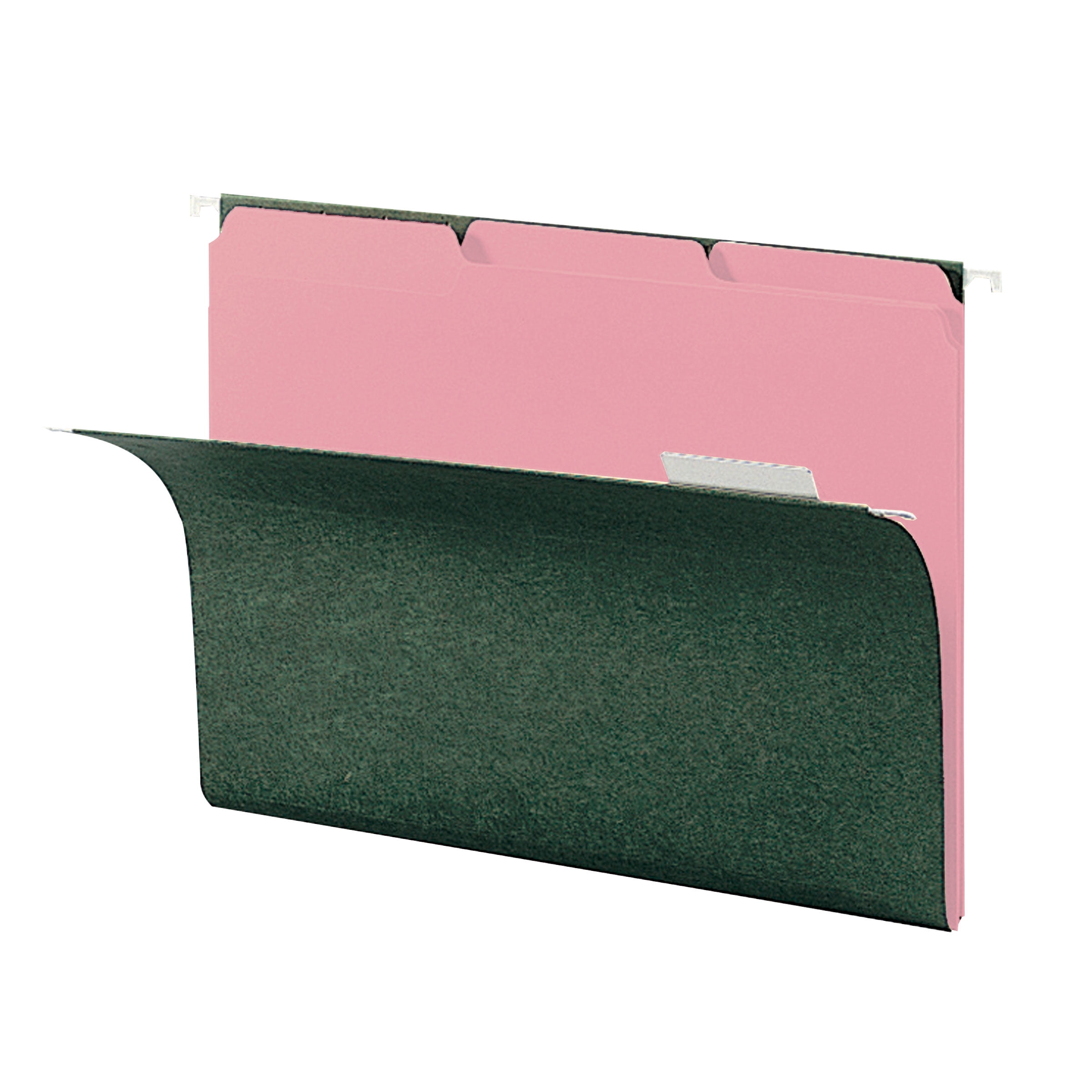 Smead Interior Hanging Folders 1/3-Cut Tab Pink 100/BX Letter (10263)