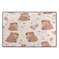 thumbnail image 2 of Non-Slip Area Rug 60"x39" Indoor Washable Floor Mats Carpet Printed for Living Room, Bedroom, Home Decor Cute Capybaras, 2 of 7