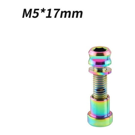 

Bicycle titanium alloy locking stem screw nut front fork lock M5-17MM