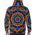 thumbnail image 6 of Fractal Spiral Trippy Hoodie Men Unisex 3d Fleece Hooded Sweatshirt Xx-Large, 6 of 7