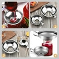 thumbnail image 2 of Wide Mouth Funnel Stainless Steel Canning Funnel Thicken Metal Jam Jar Funnel, 2 of 6