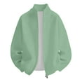 thumbnail image 4 of Kureaily Winter Solid Color Rib Knit Double Zipper Casual Jacket Without Hood With Texture For Everyday Wear Men's Casual Overcoat, 4 of 4