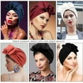 thumbnail image 7 of Women Turbans and Head Wraps, Skull-Caps, African Turban Flower Knot Pre-Tied Bonnet Beanie Cap for Women&nbsp;, 7 of 7