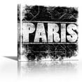 thumbnail image 1 of Paris Metro B - Contemporary Fine Art Giclee on Canvas Gallery Wrap - wall d?cor - Art painting - 27 x 27 Inch - Ready to Hang, 1 of 2