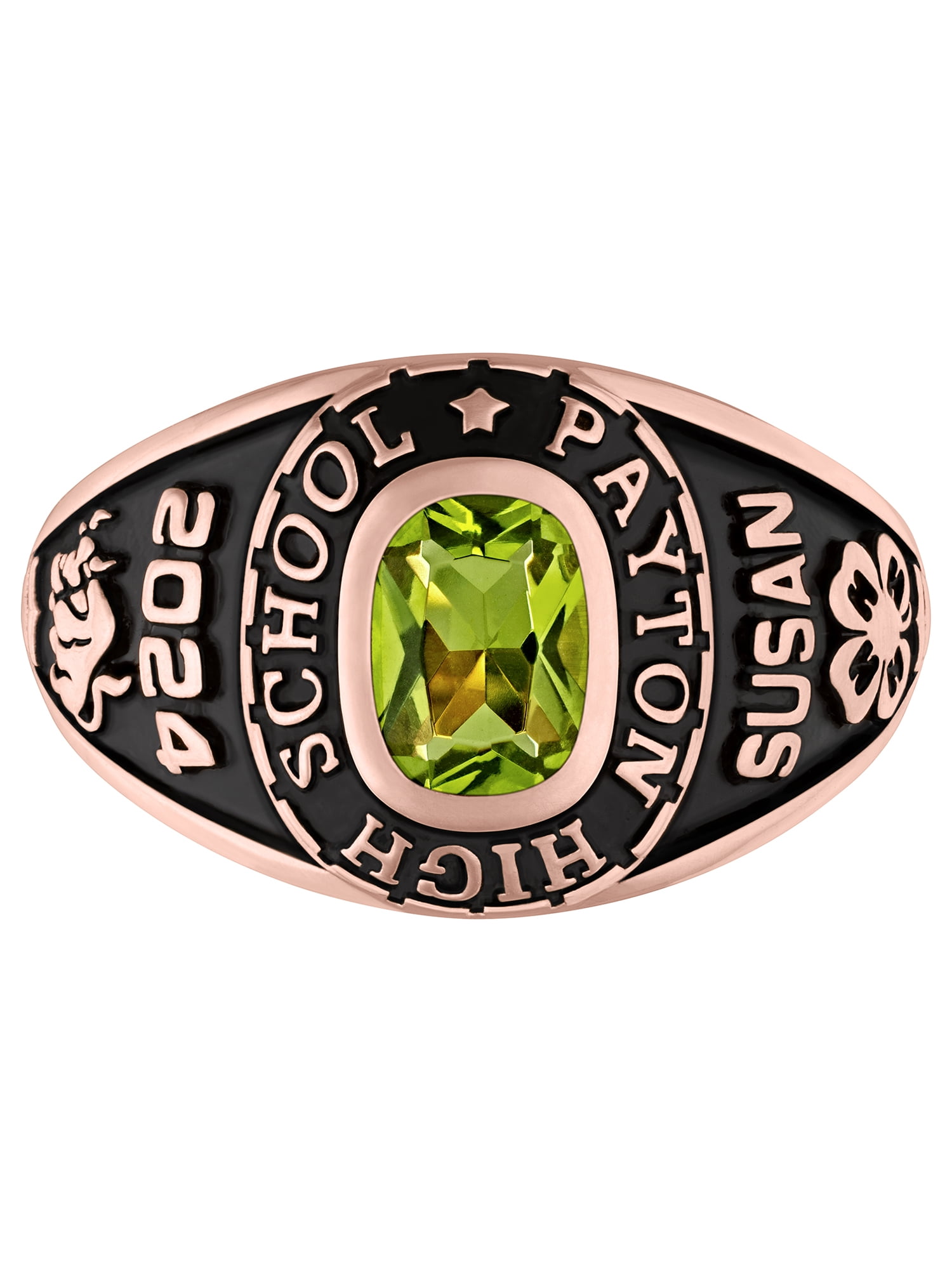 Order Now for 2025 Graduation, Freestyle Women's Rose Gold Celebrium Classic Petite Birthstone Class Ring , Personalized, High School or College