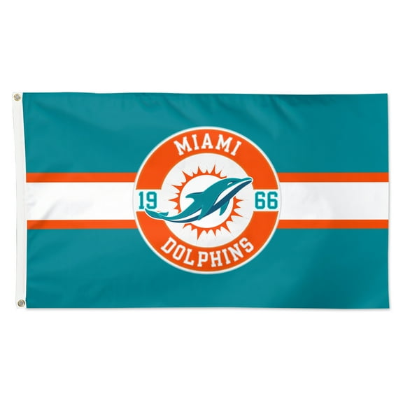 WinCraft Miami Dolphins 3' x 5' Applique Flag