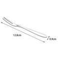 thumbnail image 5 of 10pcs Stainless Steel Reusable Fruit Fork Cake Snack Dessert Salad Flatware Fork Two-tine Fork Set, 5 of 5