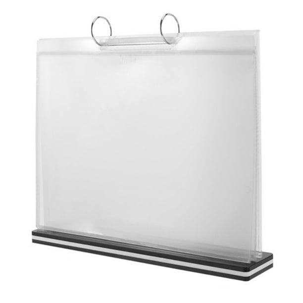 Soporte de Acrílico para Carteles de Páginas, con Forma de T, Tamaño A5, para Exhibir Menús, Fotografías, Publicidad y Bebidas