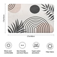 thumbnail image 3 of Brown Boho Geometric and Plant Pattern Bathroom Rugs Mat,Non Slip Microfiber Bathroom Rug,Rubber Backing,Soft Bathroom Mats for Bathroom Floor,Tub and Shower,17x27in(43x68cm), 3 of 5