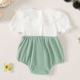thumbnail image 6 of Gubotare Infant Dress Toddler Baby Girl Sleeveless Romper Casual Summer Jumpsuit Clothes 0 3 6 9 12 18 24 Months (Green,0-3 Months), 6 of 6