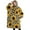 Leopard Sunflower Pattern, variant on Oversized Wearable Blanket Hoodie,Leopard Sunflower Pattern Sherpa Blanket Hoodie with Super Pockets,Super Warm Fuzzy Pullover for Women & Men