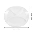 thumbnail image 2 of said Melamine 4-divided Plates Dinner Plate Household Food Dish Compartment Food Plate, 2 of 4