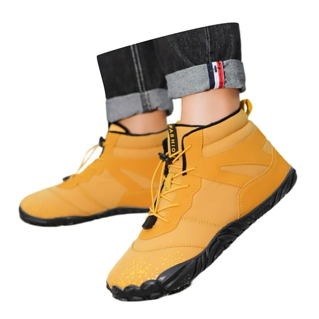 Dsscvnef Bottes de Neige pour Femmes Hiver Chaudes Confortables à Lacets Non Extérieures pour Femmes et Hommes