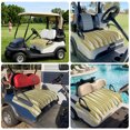 thumbnail image 6 of Golf Cart Seat Covers for 2 Seater, Yellow Striped Soft Microfiber Cart Seat Towel Blanket, Modern Abstract Art Absorbent Breathable Non Slip Bench Seats Protector for Golf Course 51"x31", 6 of 9